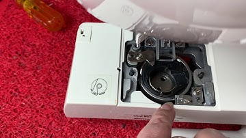 How to properly seat the bobbin case for a drop-in bobbin on most new sewing machines.