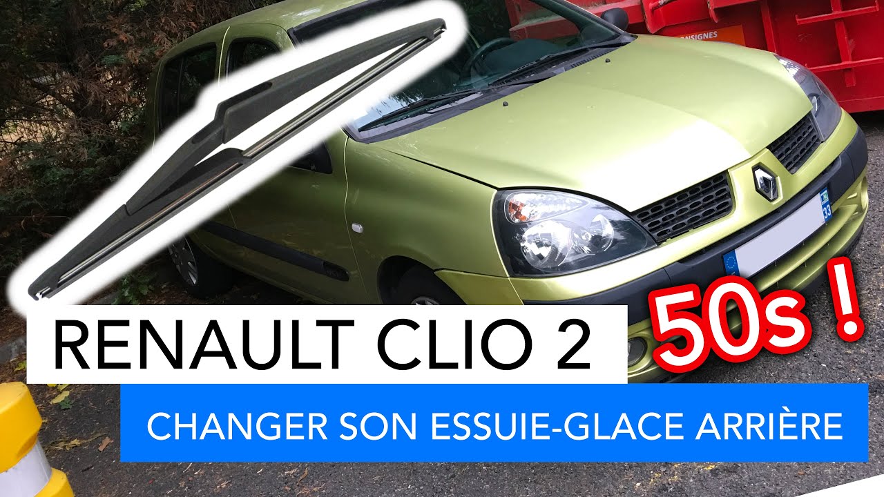 Renault Clio 2 - Comment changer son essuie-glace arrière
