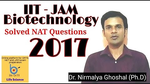 IIT-JAM Biotechnology (Numerical Problem Solution) 2017 #iitjam