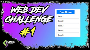 Web Developer Challenge #1 Winner - css dropdown | #CodingPhase