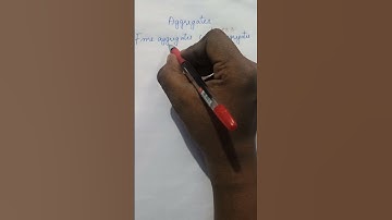 Fine aggregates and coarse aggregates