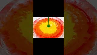 Rainbow Paint Water Bloom ASMR – Oddly Satisfying Color Flow #Shorts