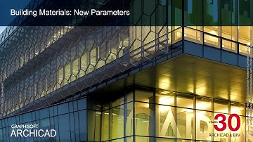 ArchiCAD18 New Features  Building Materials  New Parameters