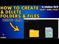 How to create and Delete folder and text files using CMD ( simple Way ) | R&R