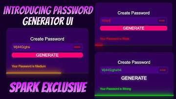 [ PROMO ] Password Strength Generator | JavaScript Meter With Regex | Spark Pleazer