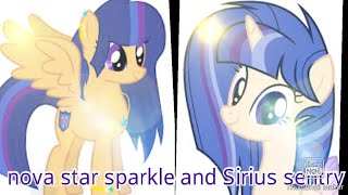 Nova star sparkle and Sirius sentry tribute senorita