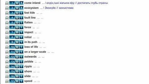 Action 10. Module 2. Vocabulary p. 31
