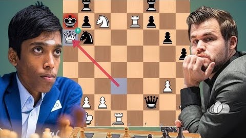 Magnus Carlsen vs Rameshbabu Praggnanandhaa |  Chess Game : 25  #chessgrandmaster #chessplayer