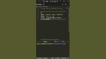 ✅ 🚀 #python Magic! Use zip() to Combine Lists Like a Pro! 🔥 | #programming . #pythontricks #tech