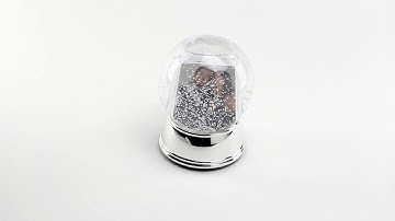 Light Up Photo Snow Globe with Silver Base by Neil Enterprises