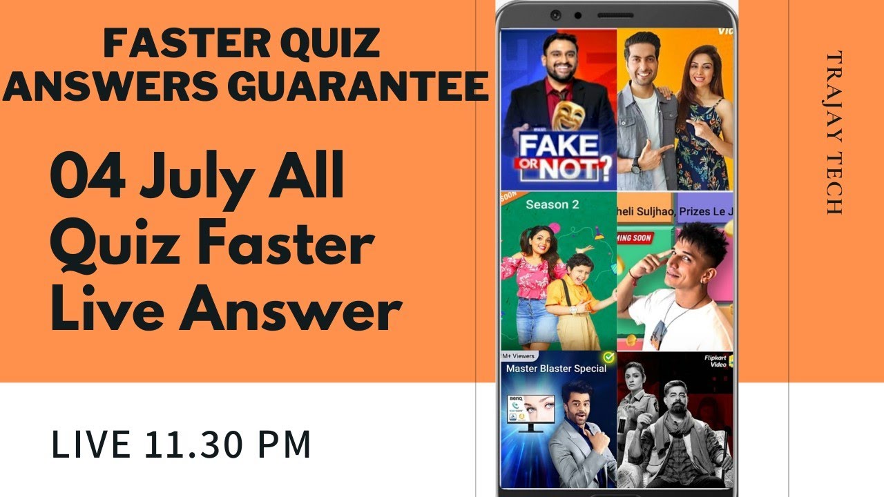 Flipkart All Quiz Live Answers FlipKart Quiz Today Fake Or Not