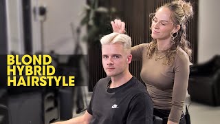 HYBRID HAIRSTYLE 💇‍♂️💈 Mens parting and sidepart