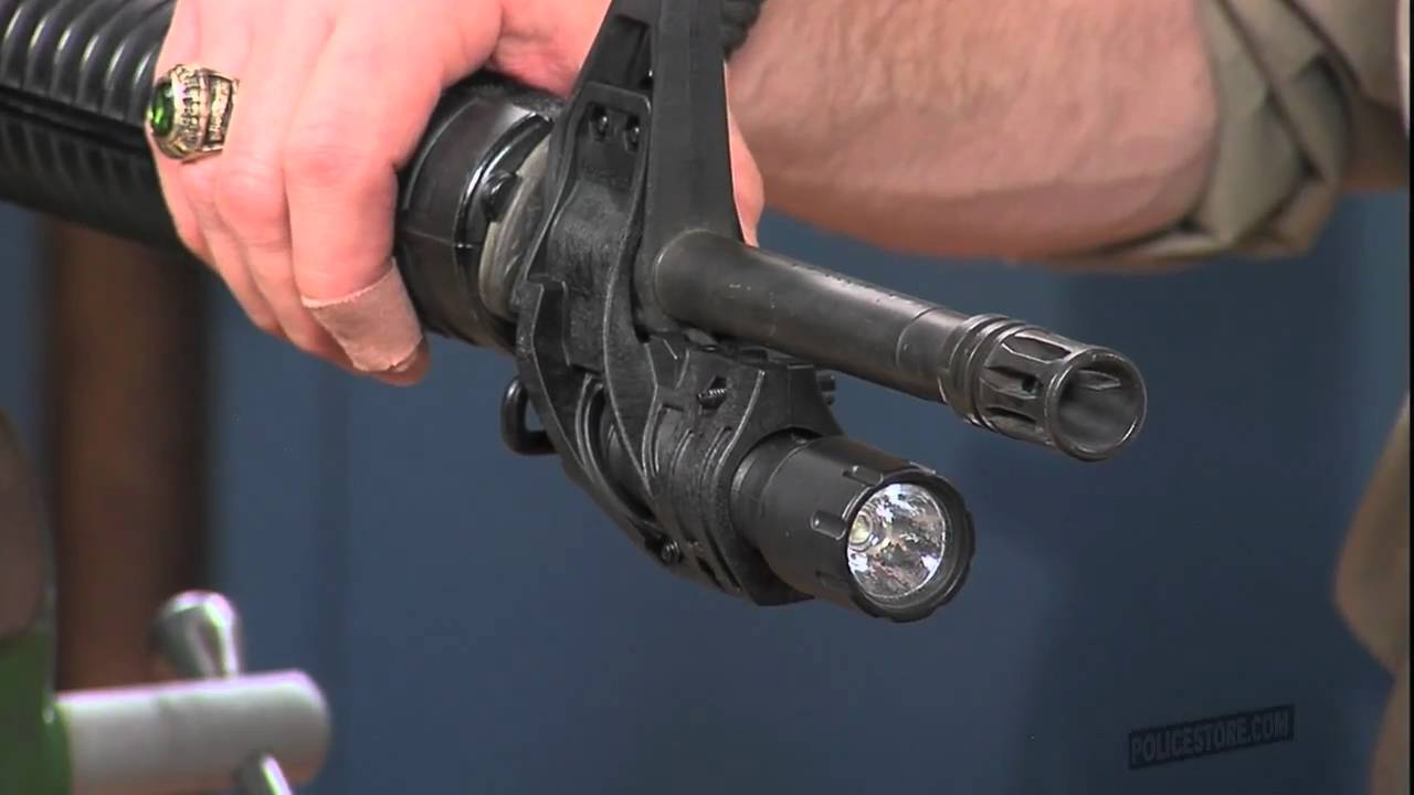 Policestore AR 15 M16 Tactical Flashlight Holder YouTube