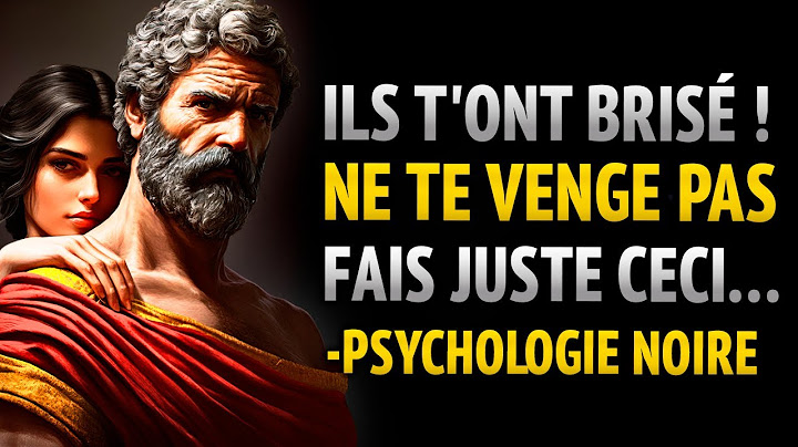 Si quelqu'un brise votre coeur, ne prenez pas de REVANCHE, faites simplement ceci! ~Stoïcisme