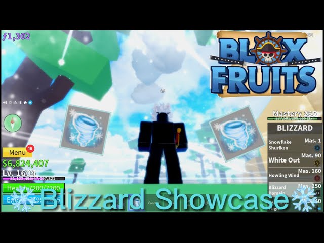 New Blizzard/Snow Fruit Showcase in Blox Fruits!, #plothh #ancientpl