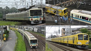 【小田急から西武へ！サステナ車両、EF65-2074・263F牽引で小手指へ】小田急8000形8261F(8261×6) 西武鉄道譲渡 甲種輸送・西武線内回送【4K】