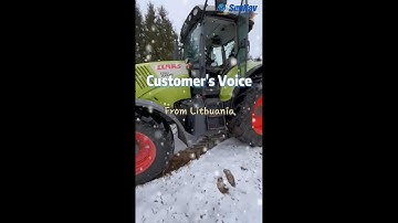 In Lithuania AG500 auto steering adapts to snowstorms and rough terrain with ease | Customer