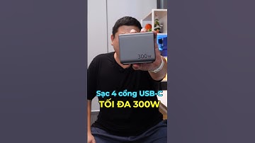Sạc 4 cổng USB-C 300W quá ngon cho bạn nào xài nhiều laptop #shorts