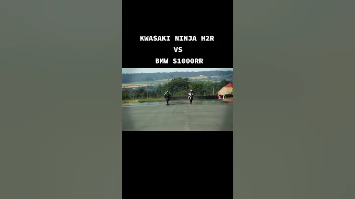 Kawasaki Ninja H2R vs Bmw S1000rr Drag race❗#shorts #h2r #bmws1000rr Kawasaki Ninja H2R vs Bmw