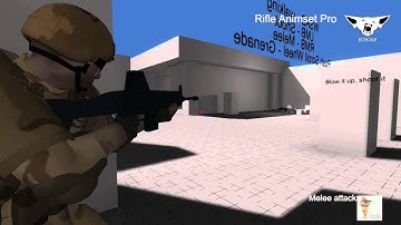 Rifle Animset Pro v1.1 - the included controller | Unity Asset Store