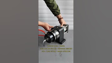 High precision pneumatic rotary chuck with direct connection to the spindle motor #chuck #collet