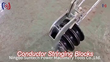 helicopter conductor stringing blocks 508 x 75mm heavy duty wire rope pulley