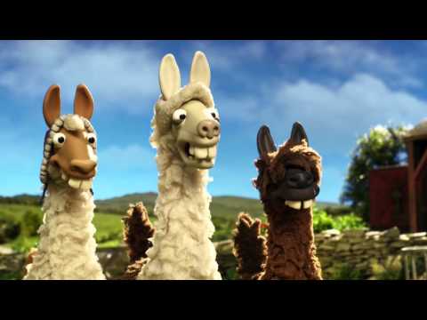 The llamas join Shaun the sheep on the farm - The Farmer's Llamas: Preview - BBC One Christmas 2015