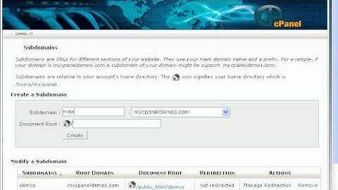 Tạo tên miền phụ - Subdomain (cPanel)