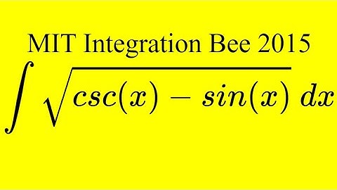 MIT Integration Bee 2015 #11
