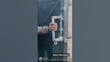 Sliding gate handle plus lock 2 in 1