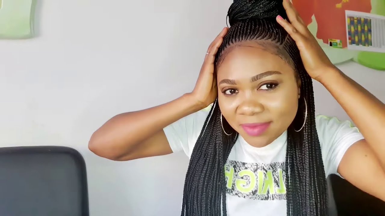 Braided wig [ Braided wig installation video] YouTube