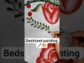 bedsheet painting tutorial #easypaintingtutorial #short #chadar painting krna sikhe #bedsheet #art