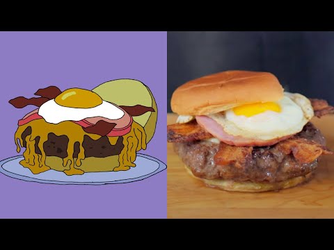 Binging with Babish Good Morning Burger from The Simpsons