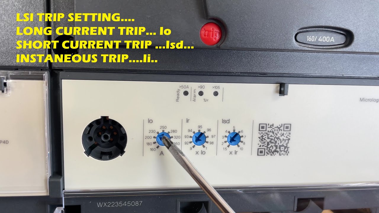 electronic trip unit settings