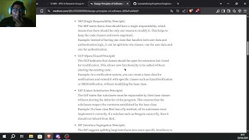 Design Principles of Software (SOLID)
