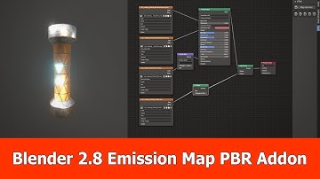 Blender 2.8 Emission Maps in PBR Addon