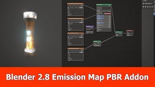 Blender 2.8 Emission Maps in PBR Addon Blender 2.8 Emission Maps in PBR Addon
