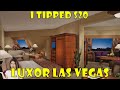 Luxor Pyramid King Suite Tour | $20 Upgrade Las Vegas