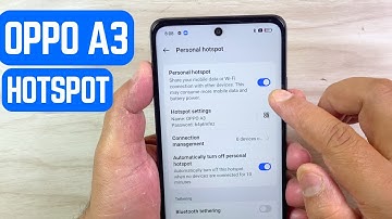 📶 How to Enable Hotspot on Oppo A3 | Easy Wi-Fi Tethering Guide