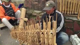 Angklung traditional music instrumental of Indonesian