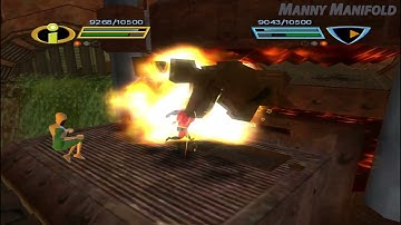 The Incredibles: Rise of the Underminer Walkthrough Mission 7: Giant Robot Factory (GameCube)