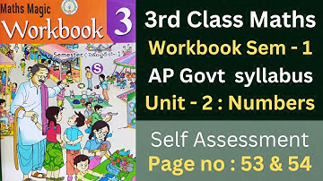 AP Govt 3rd class maths workbook, unit - 2 Numbers,