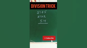 27÷5 #mathshacks #mathshack #divisiontricks #divisiontrick #division #mathstricks #mathstrick#shorts