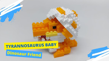 DAISO Tyrannosaurus Baby | Dinosaur Block | Lego | Petit Block #build #block #brick #lego