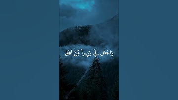آيات من سورة طه ﴿قَالَ رَبِّ اِ۪شْرَحْ لِے صَدْرِے﴾ #القرآن_الكريم #آيات #راحة_نفسية