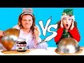 Kids fighting in NAUGHTY VS NICE food switch up Challenge