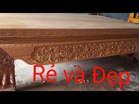 Video Mua giá tận xưởng sx bộ ván đi văng chân quỳ gỗ gõ... - youtube