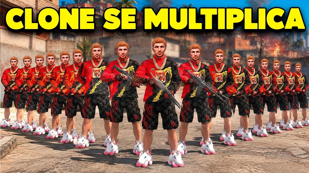 A Cada ASSALTO MEU CLONE SE MULTIPLICA no GTA 5 RP!