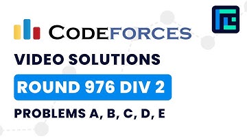 Codeforces Round 976 (Div 2) | Video Solutions - A to E | by Gaurish Baliga | TLE Eliminators