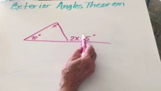 Exterior angle theorem
